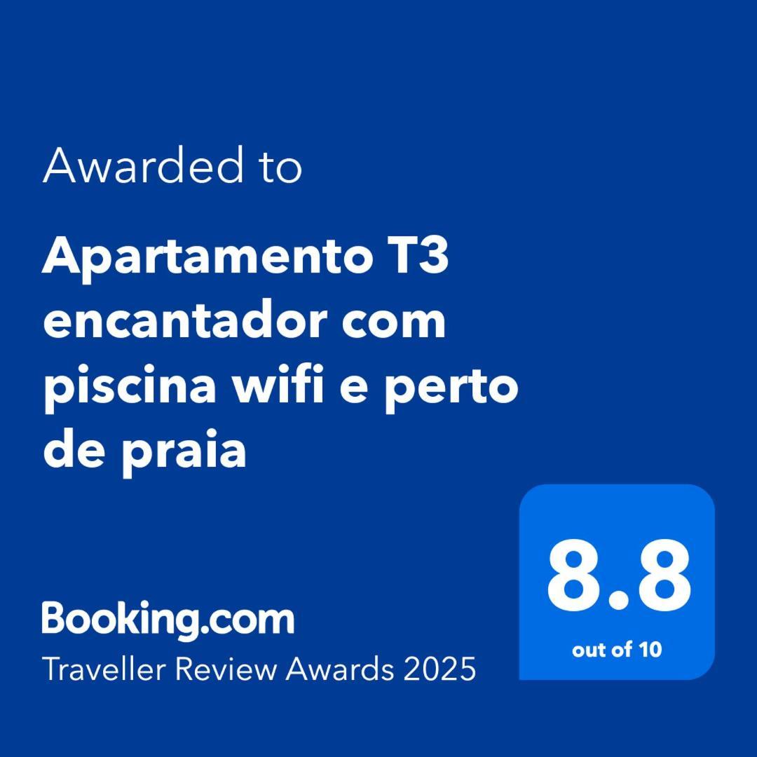 Apartamento T3 Encantador Com Piscina Wifi E Perto De Praia サンタ・マリア エクステリア 写真